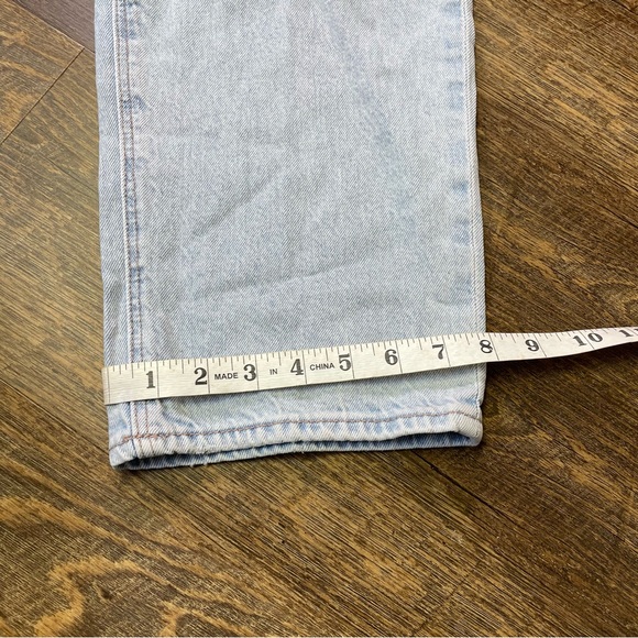 American Eagle AE Strigid Jeans Highest Waist Crossover Baggy Straight Womens 8 - Picture 7 of 12